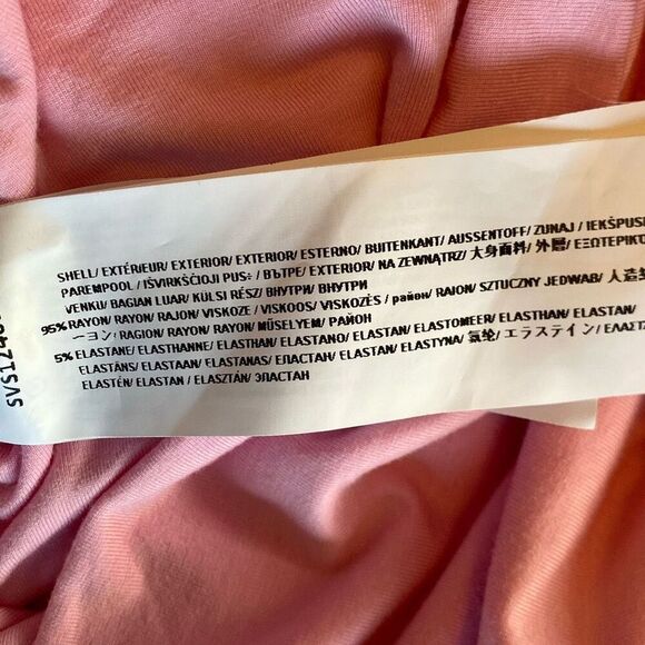 SOVERE NWOT The Entity Mini Dress in Musk Pink Oversized Bodice/ Bodycon Skirt S - Picture 9 of 11